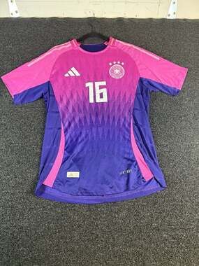 Adidas Germany 2024 Away Authentic Jersey Pink/Purple - Size L #16